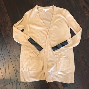 Camel Motherhood Maternity Long Cardigan M